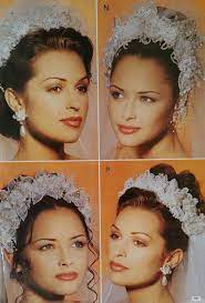 Headpieces 1995 Retro Wedding Gown Headpiece Wedding Wedding Dresses Vintage