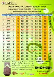 Semoga lampiran jadual waktu imsak dan berbuka puasa bulan ramadan tahun 1442h / 2021m yang disertakan dapat memudahkan umat islam di negeri terengganu membuat semakan masa yang ideal untuk bersahur sebelum memasuki waktu subuh selain dapat berbuka puasa pada waktu yang tepat Takwim Solat Imsak Dan Berbuka Puasa Bagi Tahun 1439 2018m