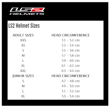 ls2 size chart sydney city motorcycles