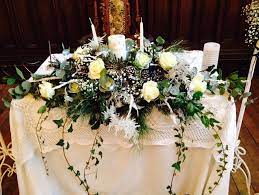Posy Barn Signing Arrangement Signing Table Flowers Winter Wedding Flowers Wedding Table Flowers