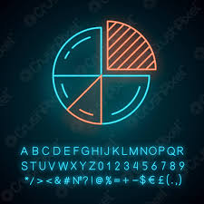 Alphabets, binary code, dna—the current explosion of knowledge relies on the world being dismembered and divided into the tiniest of units, making it . Pie Chart Neon Light Icon Circle Divided Into Parts Diagram Stock Vector Crushpixel