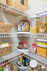 Nine Ideas To Organize A Small Pantry With Wire Shelving Kelley Nan Small Pantry Organization Pantry Shelving Wire Pantry Shelves