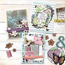 Here is how the monthly club works: Spellbinders March 2019 Card Kit Of The Month Card Kit Cards Handmade Spellbinders