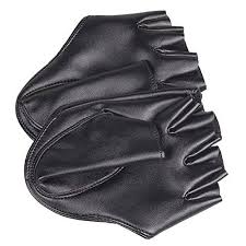 Haelfte Palm Handschuhe Toogoo R Mode Damen Enge Haelfte Palm Und Finger Handschuhe Leder Schwarz 100 Neue Und Qualitativ Hochwertige Dies Ist Die Trendige