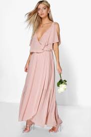 Claudia Chiffon Double Layer Wrap Maxi Dress Boohoo Uk Maxi Dress Prom Gorgeous Bridesmaid Dresses Maxi Dress