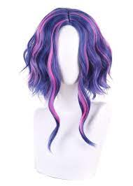 Amazon.com: Anime My Hero Academia Lady Nagant Cosplay Wig, Short Wavy Blue  Purple Pink Hair Halloween Costume Party Role Play Wig + Wig Cap :  Everything Else
