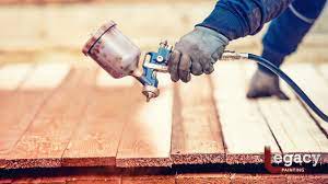 Deck Staining Spray Roll Or Brush Legacy Painting
