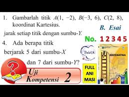 Bahasa indonesia kelas/s emester : Uji Kompetensi 2 No 1 2 3 4 5 Essai Kelas 8 Smp Mts Koordinat Kartesius Buku Bse Mtk Halaman 66 69 Youtube