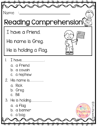 Free Reading Comprehension Is Suitable For Kindergarten Students O Reading Comprehension Worksheets Reading Comprehension Kindergarten Comprehension Worksheets