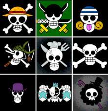 Straw Hat Crew Mugiwara Luffy Zoro Nami Usopp Sanji Chopper Robin Franky Brook Jolly Rogers Gif One Piece Gif One Piece Logo Manga Anime One Piece
