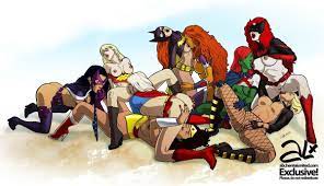DC Babes Orgy (ALX) : r/superheroporn