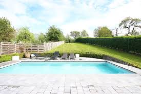 large garden with wonderful view and swimming pool in villa in brussegem swimmingpool view garden villa brussegem realestate villa swimming pools views
