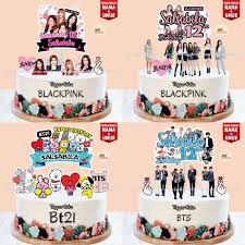 Best bts/army merch in 2019 recommended by mia. Use Name Age K Pop Bts Blackpink Character Cake Topper Custom Cake Decoration Shopee Singapore