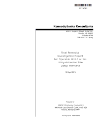 Final Remedial Investigation (RI) Report For Operable Unit 6 (OU6) at the  Libby Asbestos Site Libby, Montana