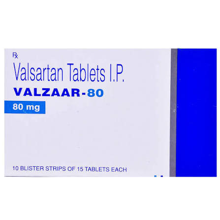 Buy Valzaar-80 Tablet online | Uses, Side Effects, Price and substitutes | Apollo Pharmacy