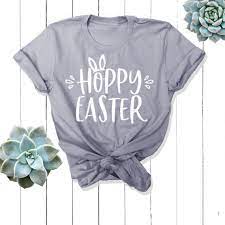Designed by you, printed by our experts. Hoppy Easter Easter T Shirt Women Graphic Women Fashion Tumblr Cotton Casual Camisetas Aesthetic Graphic Rabbit Slogan Tees Tops T Shirts Aliexpress