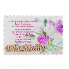 Malutki, aby odpędził smutki, żeby jej kwitł i w zimie i w lecie. Wierszyk Dla Mamy Prezent Dzien Mamy M1195 7343426741 Oficjalne Archiwum Allegro