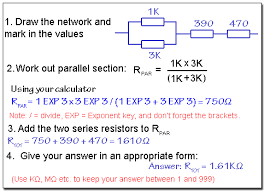 The 98ω total resistance is now in series with the 1kω resistor, which gives a total resistance of 1098ω. Series And Parallel Resistors