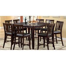 Square dining tables ideas for your modern dining room. Winston Porter Edwardson Counter Height Walnut Solid Wood Dining Table Wayfair