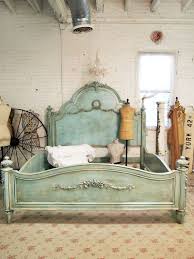 Pinned For Idea Example Painted Cottage Romantic French Aqua Eastern Or California King Shabby Chic Bed Kgaq Painted Cottage Furniture Bedroom Inspirations