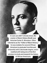Carter G Woodson Black History Poster