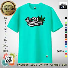 Jesey ini memadukan warna hijau daun sebagai warna dasarnya, dengan mendapat kombinasi. Shinzo Design Kaos Unisex 17 Warna T Shirt 420 Smokers Kaos Fourtwnty Baju Kaos Pria Wanita Premium Cotton Combed 30s Ring Spun Export Quality Kaos Oblong Distro