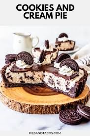 Cookies And Cream Pie Recipe Oreo Pie Desserts Banana Cream Pie Recipe