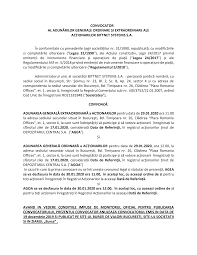 Adunarea generală a acţionarilor ediţii anterioare. Https Investors Bittnet Ro Wp Content Uploads 2019 12 Convocator Aga Ianuarie 2020 Pdf