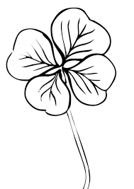 4 leaf clover coloring page. Four Leaf Clover Coloring Pages Best Coloring Pages For Kids