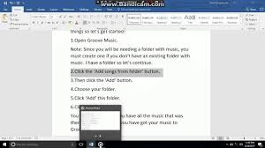 How To Add Music To Groove Music Youtube