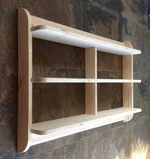Wide Wall Mounted Open Back Shelf Unit Kitchen Shelves Or Dvd Etsy Shelves Wall Shelf Unit Shelf Unit