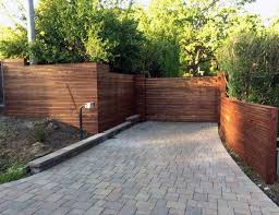 Most often, the concrete is smooth and gray, with geometric gaps and lines for interest. Boundary Wall Modern Brick Wall Fence Designs