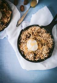 When it comes to using your cast iron on a grill, the. Easy Skillet Apple Crisp Urban Foodie Kitchen
