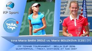 Bara irina maria (133) / romania. Irina Maria Bara Rou Vs Marie Bouzkova Cze 7 Bella Cup 2016 Quarterfinal Single Youtube