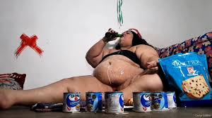 Fat latina messy stuffing