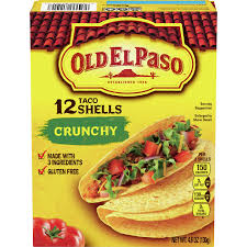 Fish tacos with crunchy shell. Classic Crunchy Taco Shells Gluten Free Old El Paso
