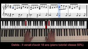 Il venait d'avoir 18 ans. Dalida Il Venait D Avoir 18 Ans Piano Tutoriel Youtube