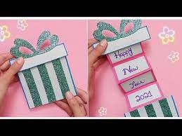 It is beautiful and easy to make. How To Make Happy New Year Card 2021 Handmade Easy Greeting Card Making Ideas Diy New Year New Year Cards Handmade Easy Greeting Cards New Year Card Making