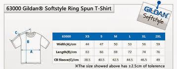 specific gildan softstyle t shirt size chart shirt 64000