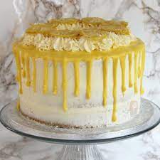 Lemon Drizzle Drip Cake For A Friends Birthday Janespatisserie Lemon Birthday Cakes Drip Cakes Lemon Cake Mix Recipe