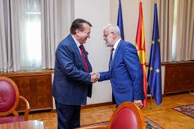 Kryetari i Vatrës Elmi Berisha u takua me Kryetarin e Parlamentit të  Maqedonisë së Veriut, Talat Xhaferi