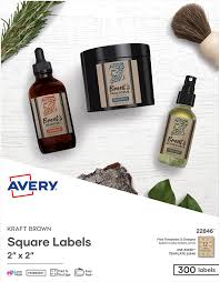 Browse blank label templates for all of our standard 8.5 x 11 sheet sizes. Amazon Com Avery Printable Blank Square Labels 2 X 2 Kraft Brown 300 Customizable Labels 22846 All Purpose Labels Office Products