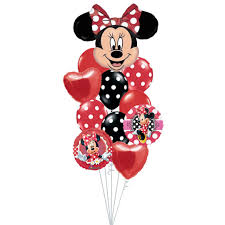 Load up the train with everything you need for the perfect birthday party—a buildable cake, balloons and decorated gift bricks. Red Minnie Mouse Balloon Bouquet Balloons For Everything