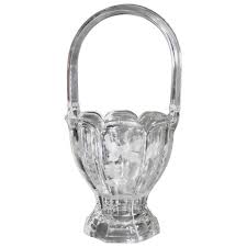 Check spelling or type a new query. Large Antique Heisey Crystal Basket Vase With Etched Butterflies And Flowers For Sale At 1stdibs
