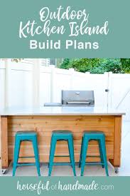 outdoor kitchen island build plans in