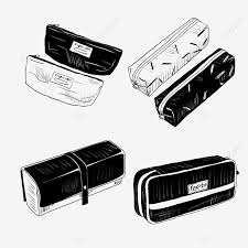 Download Hand Drawn Sketch Black And White Pencil Case Pencil Case Black And White Sketch Png Transparent Clipart Image And Psd File For Free Download