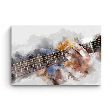 Check spelling or type a new query. Canvas Wall Art Abstract Grunge Guitar Man Playing Watercolor 60 X 90 Cm Lys Og Art