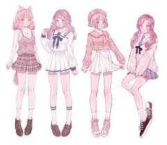 Spring kawaii cat clothes anime harajuku long sleeve. Outfit Ideas Cute Anime Girl Outfit Ideas