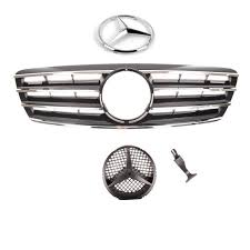 Calandre Mercedes Classe C W203 Berline Chrome Et Noir Brillant Logo De 04 2000 A 12 2006 Achat Vente Kit Carrosserie Calandre Mercedes Classe C Cdiscount