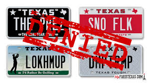 Stay on top of the market, monitor your car's value with beenverified®. Denied Texas Rejected 3 800 Personalized License Plates In 2018 Myparistexas